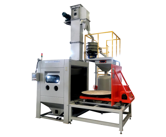 大型压入式喷丸设备